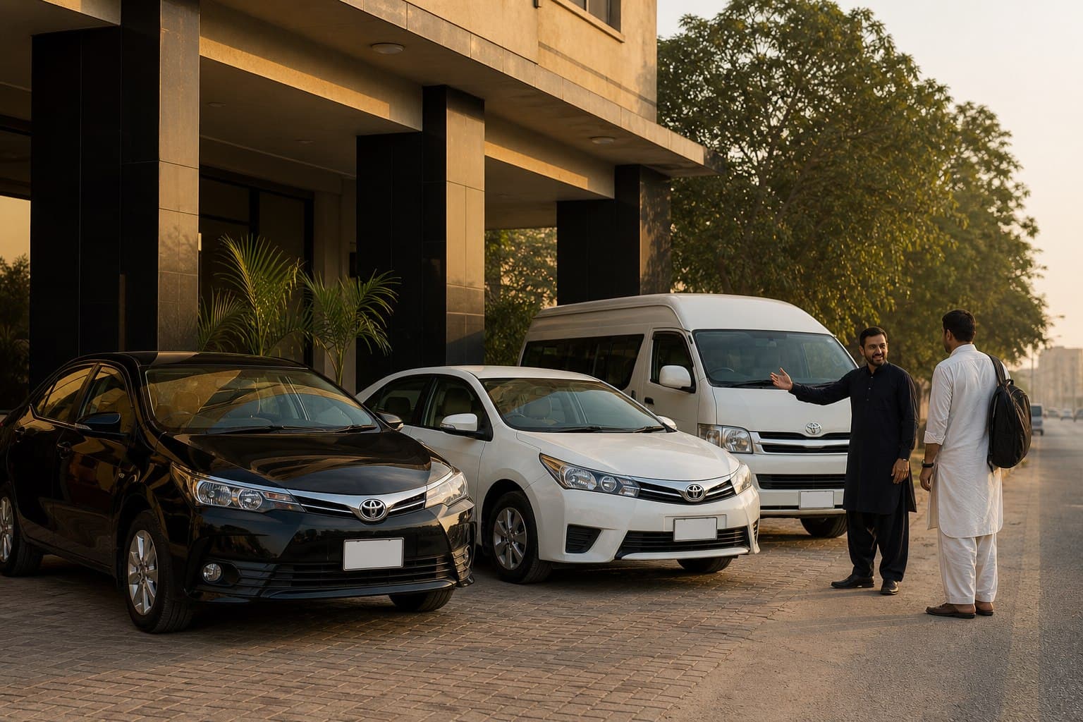The fleet, ready at the head office